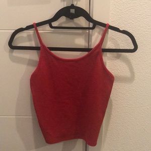 Rolla’s Red Ribbed Cropped Cami
